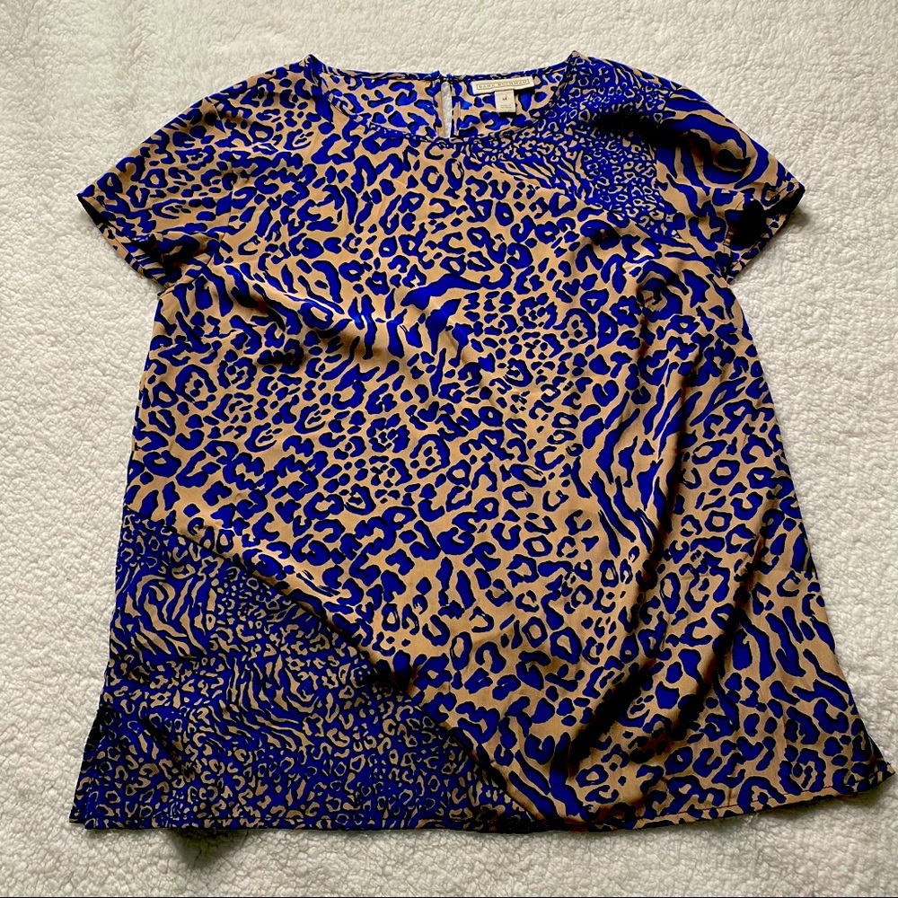 Dana Buchman Casual Leopard Print Blouse